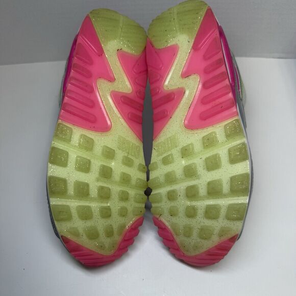 Nike Air Max 90 LX Daisy Leopard Iridescent Sneakers Sz 6.5 - Picture 6 of 8